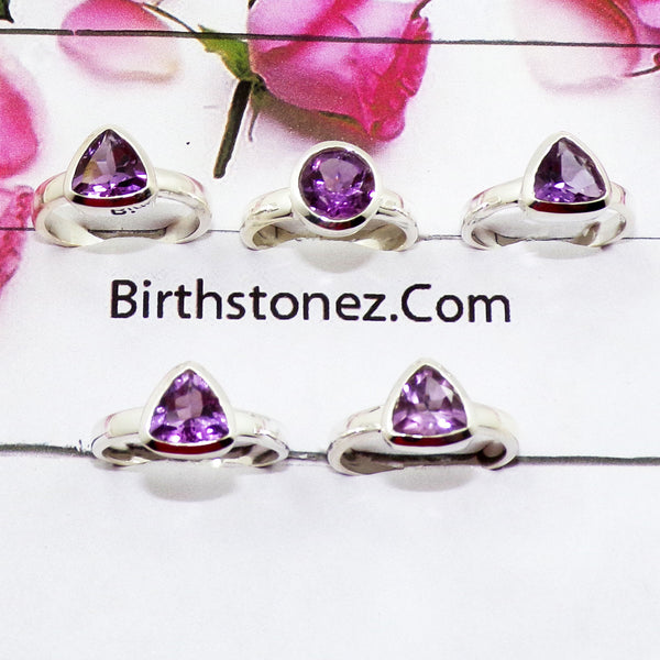 10 Pcs Starter Pack of boutique Silver 925 Gems Rings