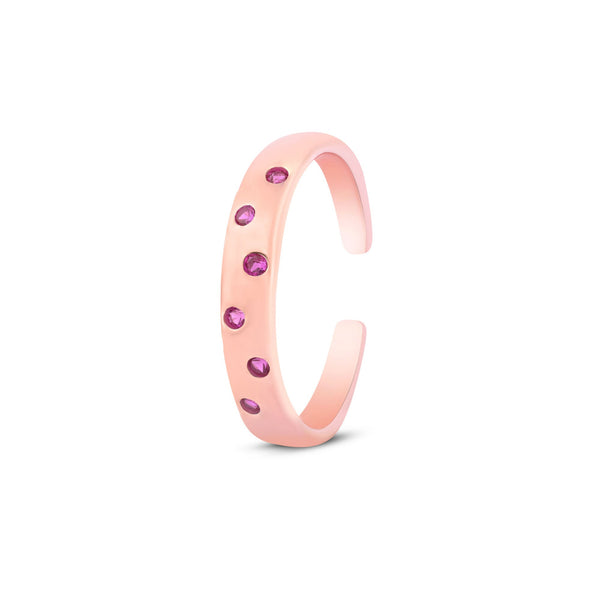 Rosé Droplets Toe Ring