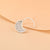 Studded Moon Nose Pin