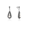 Silver Labyrinth Danglers