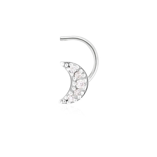 Crescent Glow Nose Pin