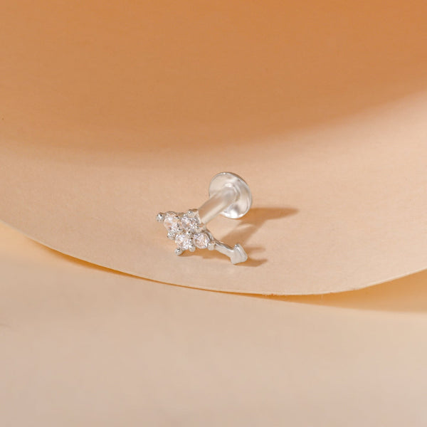 Silver Arrow Nose Pin