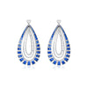 Double Layered Tear drop Dangle Earrings