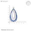 Double Layered Tear drop Dangle Earrings
