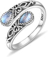 Rainbow Moonstone Ring - C1234- 925 Sterling Silver test item