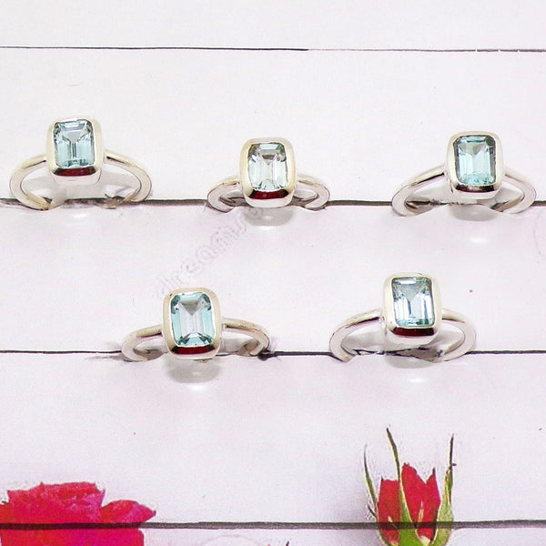 10 Pcs Starter Pack of boutique Silver 925 Gems Rings