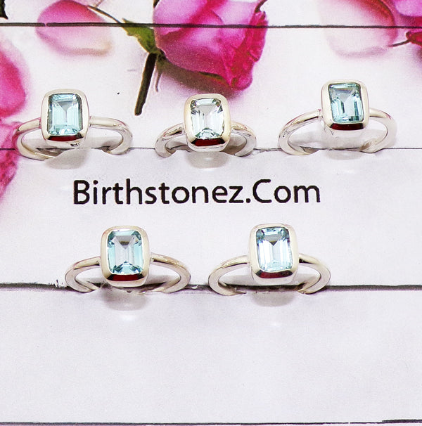 10 Pcs Starter Pack of boutique Silver 925 Gems Rings
