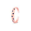Rosé Droplets Toe Ring