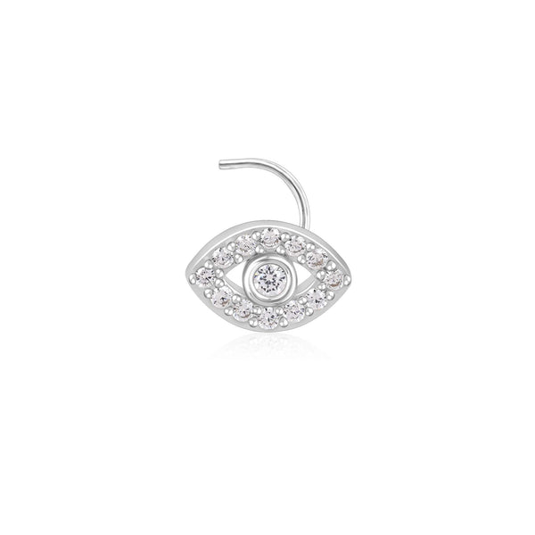 Studded Evil Eye Nose Pin