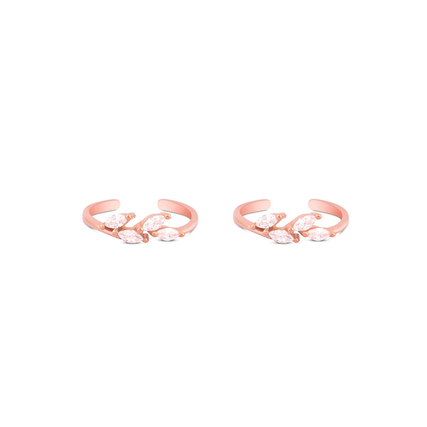Crystal Flare Toe Ring