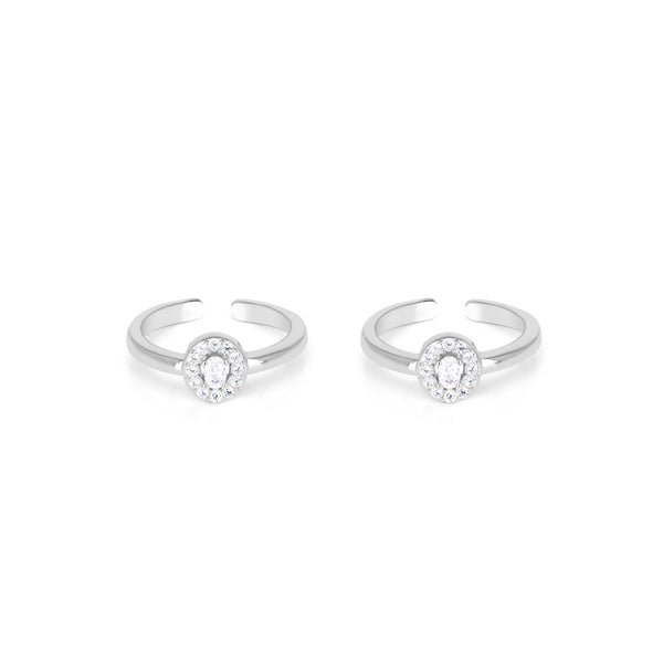 Centered Stone Toe Ring