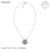 Blue Stone Circle Necklace