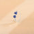 Small Blue Bead Nose Ring