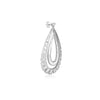 Double Layered Tear drop Dangle Earrings
