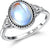 Rainbow Moonstone Ring - C1234- 925 Sterling Silver test item